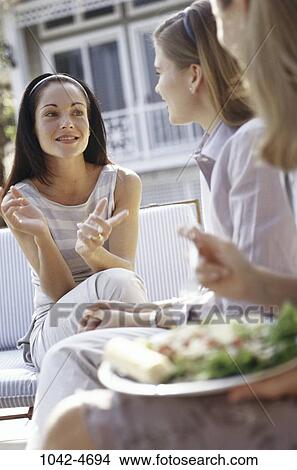women, people, conversation, friendship, friends, together View Large Photo Image Picture - women, people, conversation, friendship, friends, together. Fotosearch