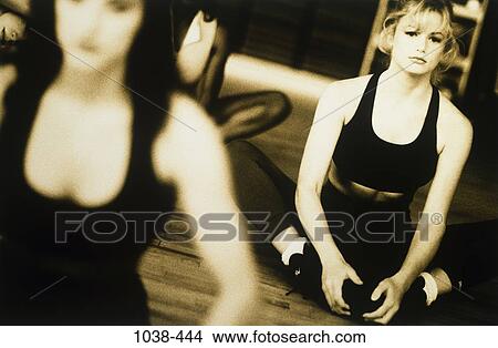 women, people, relaxation, concentration, stretching, concentrating View Large Photo Image Picture - women, people, relaxation, concentration, stretching, concentrating. Fotosearch