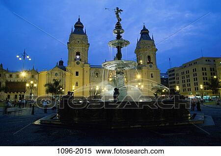 Cathedral, Plaza de Armas, Lima, Peru View Large Photo Image Stock Photography - Cathedral, Plaza de Armas, Lima, Peru. Fotosearch