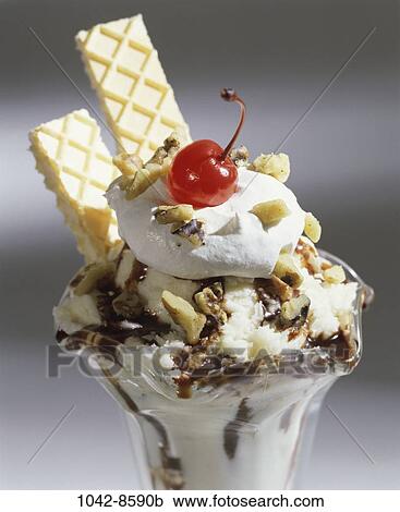 chocolate, cherry, ice cream, sundae, smooth, bowl, cold View Large Photo Image Stock Image - chocolate, cherry, ice cream, sundae, smooth, bowl, cold. Fotosearch