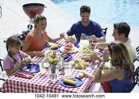 corn, people, eating, pool, sitting, watermelon View Large Photo Image Stock Image - corn, people, eating, pool, sitting, watermelon. Fotosearch