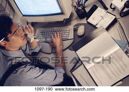 desk, telephone, talking, Asian, computer, phone View Large Photo Image Stock Image - desk, telephone, talking, Asian, computer, phone. Fotosearch