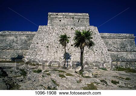 Stock Photo - El Castillo, Tulum, Mexico. Fotosearch