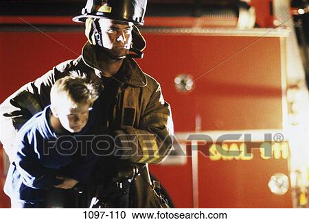 fire, boy, outdoors, carrying, child View Large Photo Image Stock Image - fire, boy, outdoors, carrying, child. Fotosearch