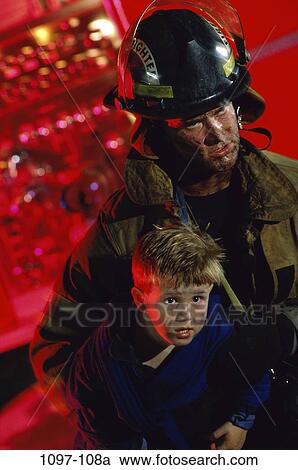 fire, fear, risk, carrying, child, dramatic View Large Photo Image Stock Image - fire, fear, risk, carrying, child, dramatic. Fotosearch