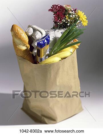 flowers, bag, shopping, grocery, food, groceries, still life View Large Photo Image Stock Image - flowers, bag, shopping, grocery, food, groceries, still life. Fotosearch