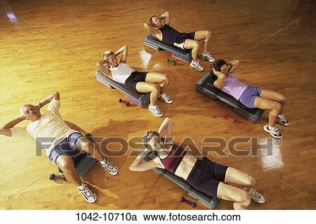 group, multiethnic, people, health, sports, exercise View Large Photo Image Stock Image - group, multiethnic, people, health, sports, exercise. Fotosearch