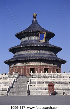 Stock Photo - Hall of Prayer for Good Harvests, Temple of Heaven, Beijing, China. Fotosearch