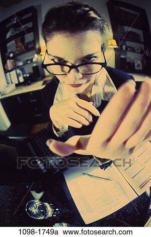 hand, block, woman, eyeglasses, business, mad, angry View Large Photo Image Stock Image - hand, block, woman, eyeglasses, business, mad, angry. Fotosearch