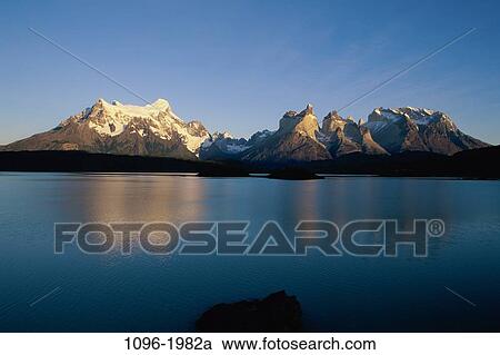 Stock Image - Lake Pehoe, Torres del Paine National Park, Chile. Fotosearch