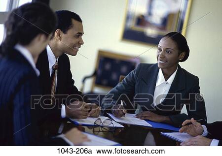 meeting, group, multiethnic, blur, smiling, talking View Large Photo Image Stock Image - meeting, group, multiethnic, blur, smiling, talking. Fotosearch
