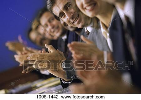 meeting, group, multiethnic, blur, smiling, table, clapping View Large Photo Image Stock Image - meeting, group, multiethnic, blur, smiling, table, clapping. Fotosearch