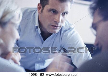 meeting, group, talking, discussion, conference, motion View Large Photo Image Stock Image - meeting, group, talking, discussion, conference, motion. Fotosearch