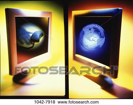 monitor, mouse, computer, still life, internet, components, parts View Large Photo Image Stock Photo - monitor, mouse, computer, still life, internet, components, parts. Fotosearch