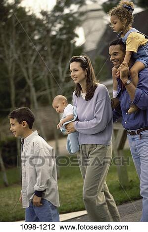 multiethnic, people, evening, outdoors, family, parents View Large Photo Image Stock Image - multiethnic, people, evening, outdoors, family, parents. Fotosearch