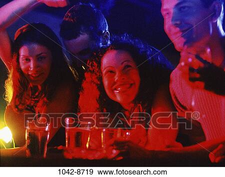 multiethnic, people, party, excitement, drinking, bar View Large Photo Image Stock Photo - multiethnic, people, party, excitement, drinking, bar. Fotosearch