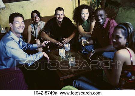 multiethnic, people, party, smiling, wine, drinking, bar View Large Photo Image Stock Image - multiethnic, people, party, smiling, wine, drinking, bar. Fotosearch