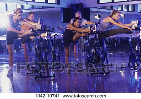 multiethnic, stretching, health, sports, exercise, cycling View Large Photo Image Stock Image - multiethnic, stretching, health, sports, exercise, cycling. Fotosearch