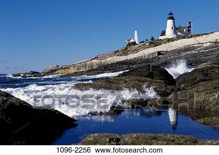 Pemaquid Point Lighthouse, Maine, USA View Large Photo Image Stock Photograph - Pemaquid Point Lighthouse, Maine, USA. Fotosearch