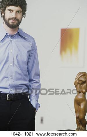 people, art, smiling, beard, standing, sculpture View Large Photo Image Stock Image - people, art, smiling, beard, standing, sculpture. Fotosearch