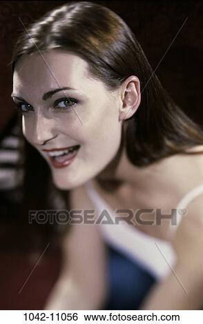 people, blur, woman, smiling, laughing, smile, mischievous View Large Photo Image Stock Photograph - people, blur, woman, smiling, laughing, smile, mischievous. Fotosearch