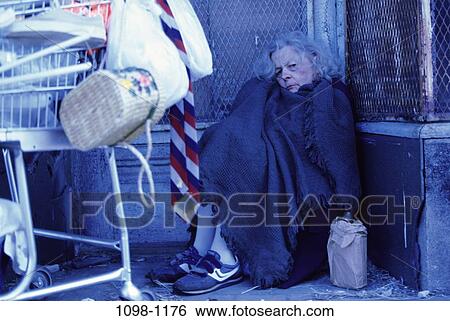 people, corner, woman, senior, outdoors, poor View Large Photo Image Stock Photograph - people, corner, woman, senior, outdoors, poor. Fotosearch