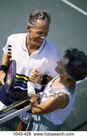 people, couple, senior, tennis, outdoors, sports, net View Large Photo Image Stock Photo - people, couple, senior, tennis, outdoors, sports, net. Fotosearch