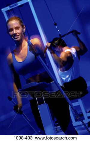 people, couple, sports, exercising, indoors, fitness, health club View Large Photo Image Stock Image - people, couple, sports, exercising, indoors, fitness, health club. Fotosearch