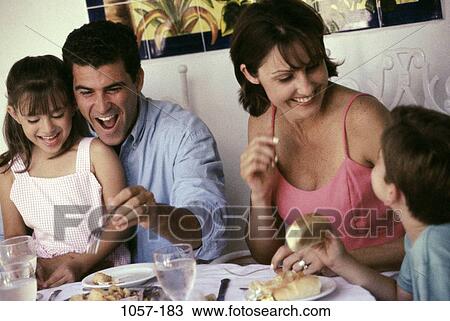people, eating, smiling, laughing, smile, dinner View Large Photo Image Stock Image - people, eating, smiling, laughing, smile, dinner. Fotosearch
