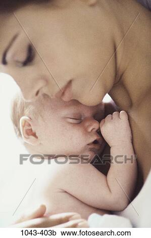 Stock Image - people, mother, baby, family, parent, indoors, Mother baby indoors. Fotosearch