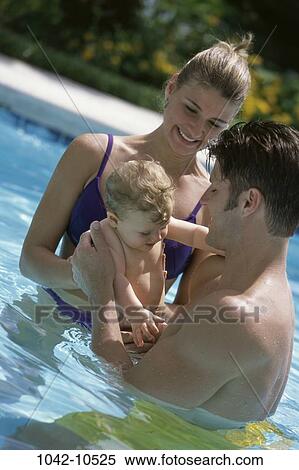 people, pool, baby, holding, outdoors, family, learning View Large Photo Image Stock Photography - people, pool, baby, holding, outdoors, family, learning. Fotosearch