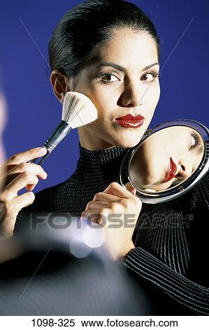 people, reflection, woman, Hispanic, mirror, makeup, posing View Large Photo Image Stock Photography - people, reflection, woman, Hispanic, mirror, makeup, posing. Fotosearch