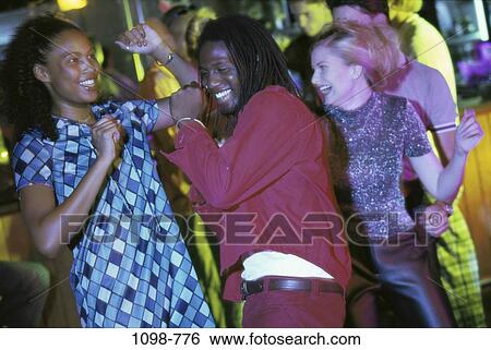 Stock Photograph - people, restaurant, nightlife, nightclub, Nightclubs restaurant. Fotosearch