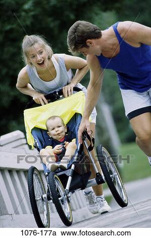 people, running, baby, jogging, health, outdoors, adventurous View Large Photo Image Stock Image - people, running, baby, jogging, health, outdoors, adventurous. Fotosearch