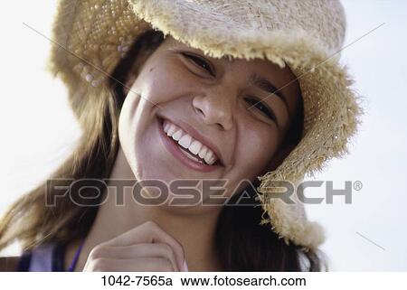 people, smiling, hat, laughing, outdoors, smile View Large Photo Image Stock Image - people, smiling, hat, laughing, outdoors, smile. Fotosearch