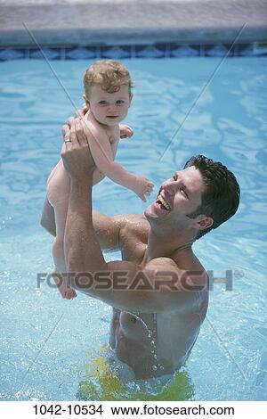 people, water, pool, smiling, playing, baby View Large Photo Image Picture - people, water, pool, smiling, playing, baby. Fotosearch