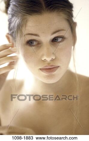 people, woman, staring, face, posing, gazing, beauty View Large Photo Image Stock Image - people, woman, staring, face, posing, gazing, beauty. Fotosearch