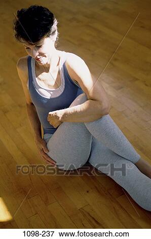 people, woman, stretching, dance, health, Middle-aged, exercise View Large Photo Image Stock Photo - people, woman, stretching, dance, health, Middle-aged, exercise. Fotosearch