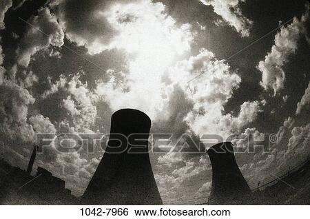 Stock Photograph - plant, smoke, energy, pollution, factory, polluting, power plant. Fotosearch