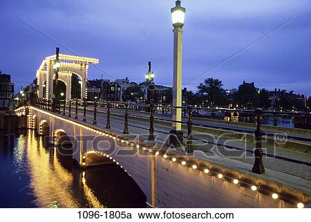 Skinny Bridge, Amsterdam, Netherlands View Large Photo Image Stock Image - Skinny Bridge, Amsterdam, Netherlands. Fotosearch