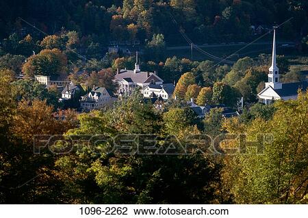 Stowe, Vermont, USA View Large Photo Image Stock Image - Stowe, Vermont, USA. Fotosearch