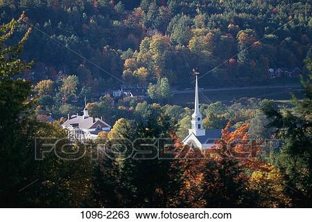 Stowe, Vermont, USA View Large Photo Image Stock Image - Stowe, Vermont, USA. Fotosearch