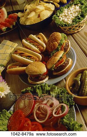 table, watermelon, salad, picnic, onions, bread, flowers View Large Photo Image Stock Image - table, watermelon, salad, picnic, onions, bread, flowers. Fotosearch