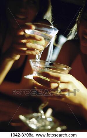 women, people, party, toasting, drinking, bar, friends View Large Photo Image Stock Image - women, people, party, toasting, drinking, bar, friends. Fotosearch