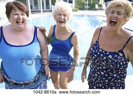 women, people, pool, senior, laughing, recreation, laugh View Large Photo Image Stock Image - women, people, pool, senior, laughing, recreation, laugh. Fotosearch