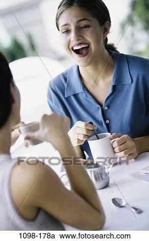 women, people, smiling, coffee, drinking, laughing, cafe View Large Photo Image Stock Image - women, people, smiling, coffee, drinking, laughing, cafe. Fotosearch