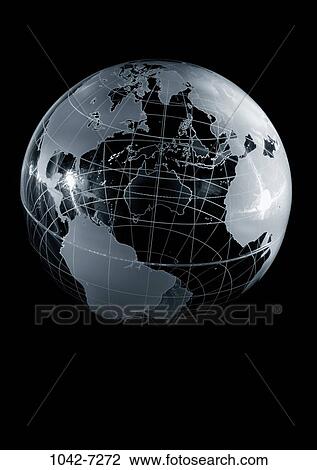 world, globe, ocean, map, land, contrast, global View Large Photo Image Stock Image - world, globe, ocean, map, land, contrast, global. Fotosearch