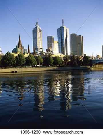 Stock Image - Yarra River, Melbourne, Australia. Fotosearch