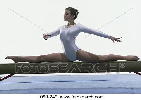 balance, woman, concentration, girl, leotard, strength View Large Photo Image Stock Photo - balance, woman, concentration, girl, leotard, strength. Fotosearch