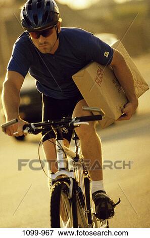 Stock Photo - Bike Courier. Fotosearch
